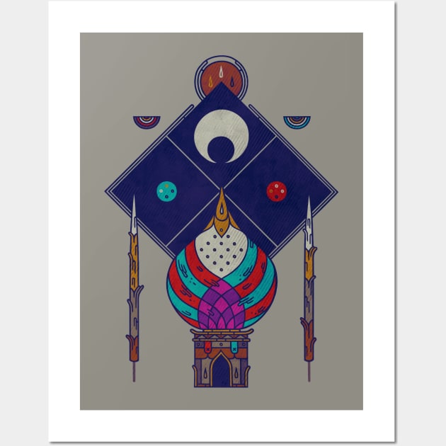 Temple of Equilibrium Wall Art by againstbound